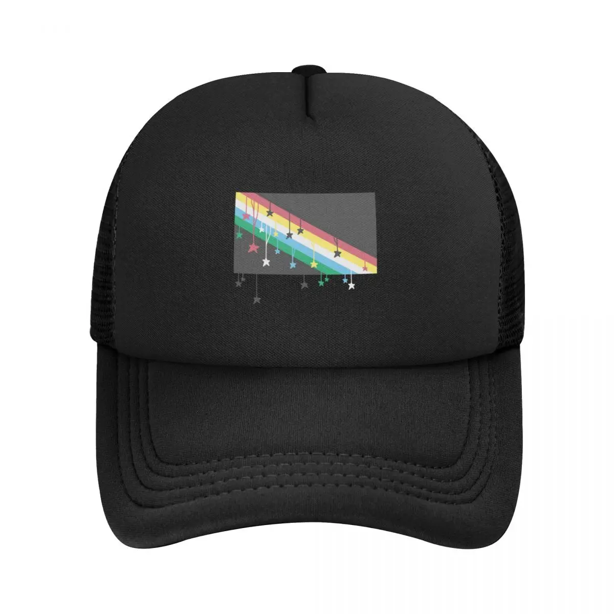 Starry Queer Disability Flag Baseball Cap Snap Back Hat western Hat Elegant Women's Hats Men's