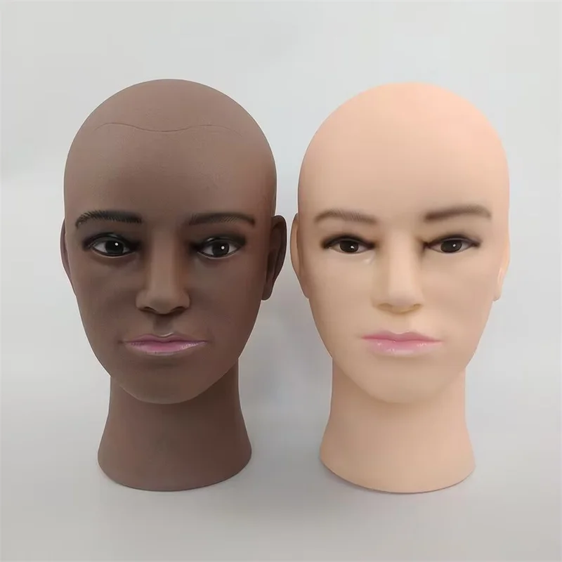 Head model bald wig hat display fake head model male model head beauty practice massage doll head female