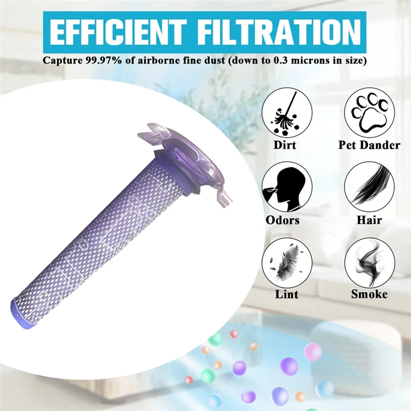Peças de reposição de filtro frontal para Dyson V8 Absolute Stick/V8 Animal Cord Free Aspirador de pó Filtro