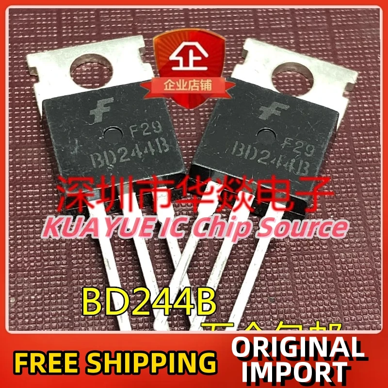 10PCS-30PCS/BD244B  TO-220 80V 6A / Fast Shipping Quality Guarantee