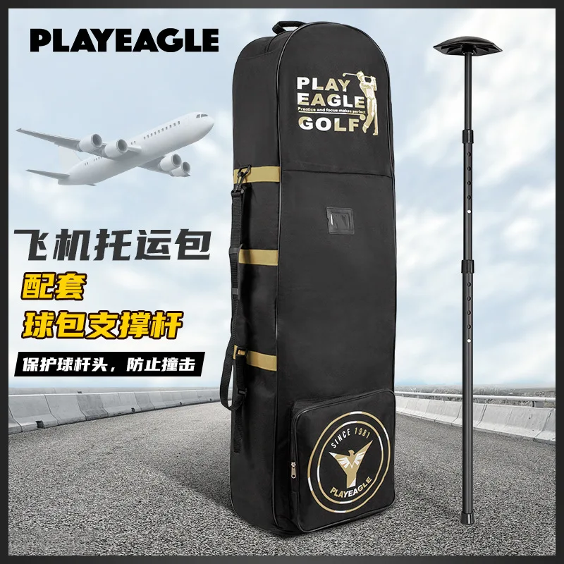 

PlayEagle Foldable Golf Bag Cover with Wheels for Air Travel Oxford