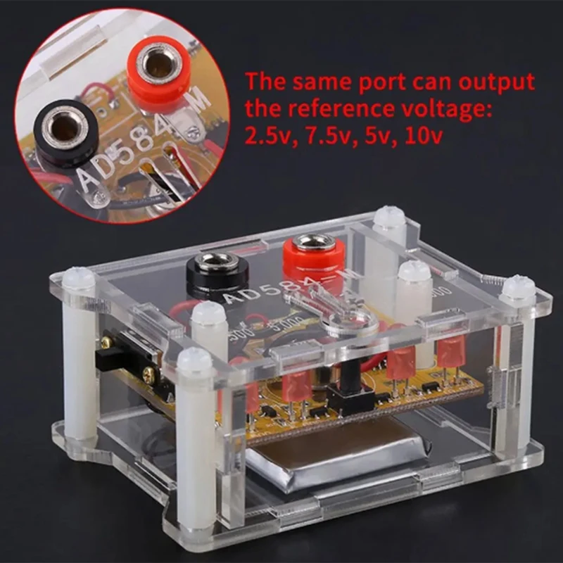 AD584KH High Precision Reference Module With Clear Housing 4-Channel 2.5V/7.5V/5V/10V Voltage Reference Module Easy Install