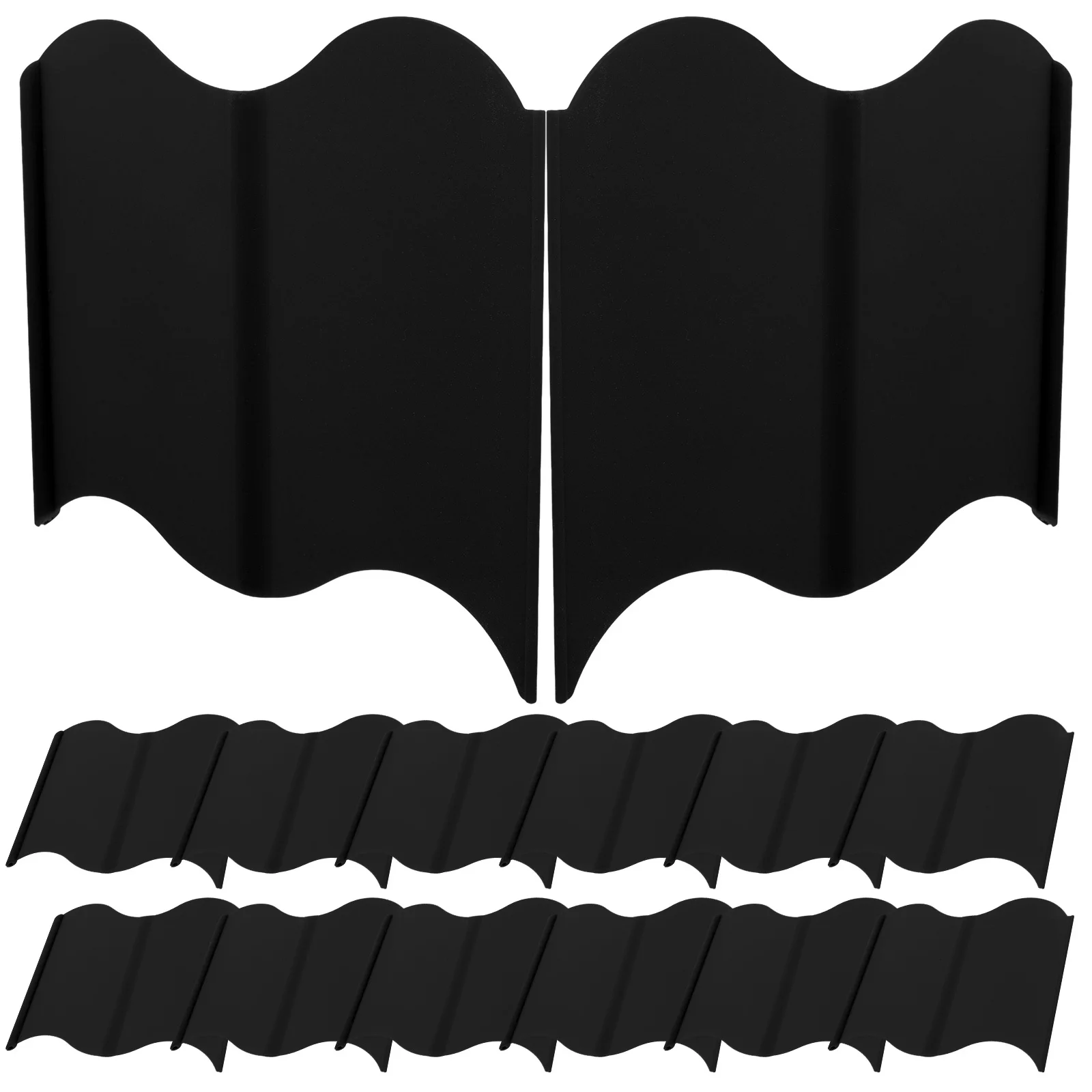 

20Pcs Garden Edging Border Fencing for Landscaping Waterproof Anti-Wear Plastic Lawn Edge Guard Garden Bed Fence Decorative Yard