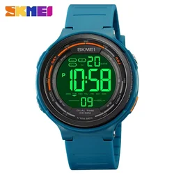 SKMEI-reloj deportivo Digital para hombre, cronógrafo de pulsera, resistente al agua, 5Bar, 1841, 1894, 1858