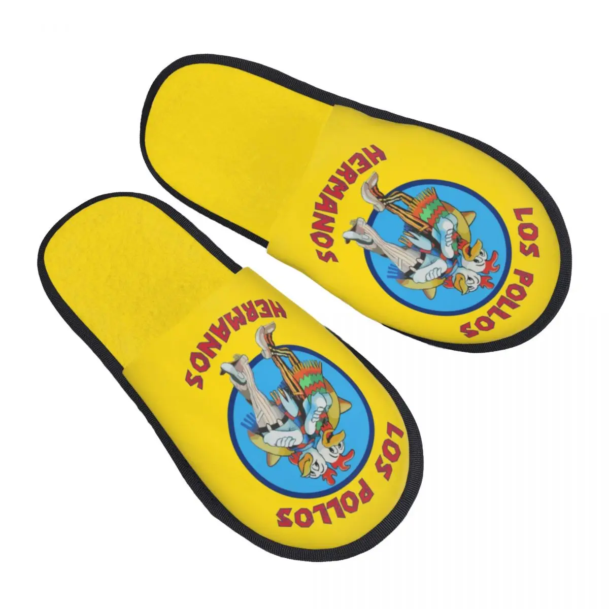 Custom Print  Distressed Breaking Bad House Slippers Cozy Warm Los Pollos Hermanos Memory Foam Fluffy Slipper   Outdoor Shoes