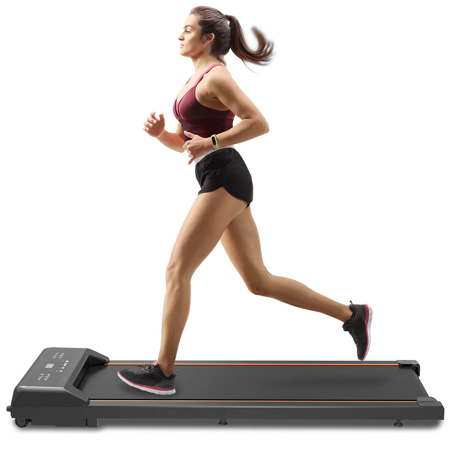 Walking Pad Under Desk Treadmill, LED Display and Remote Control Portable Treadmill for Home and Office, 2.5HP 265LBS