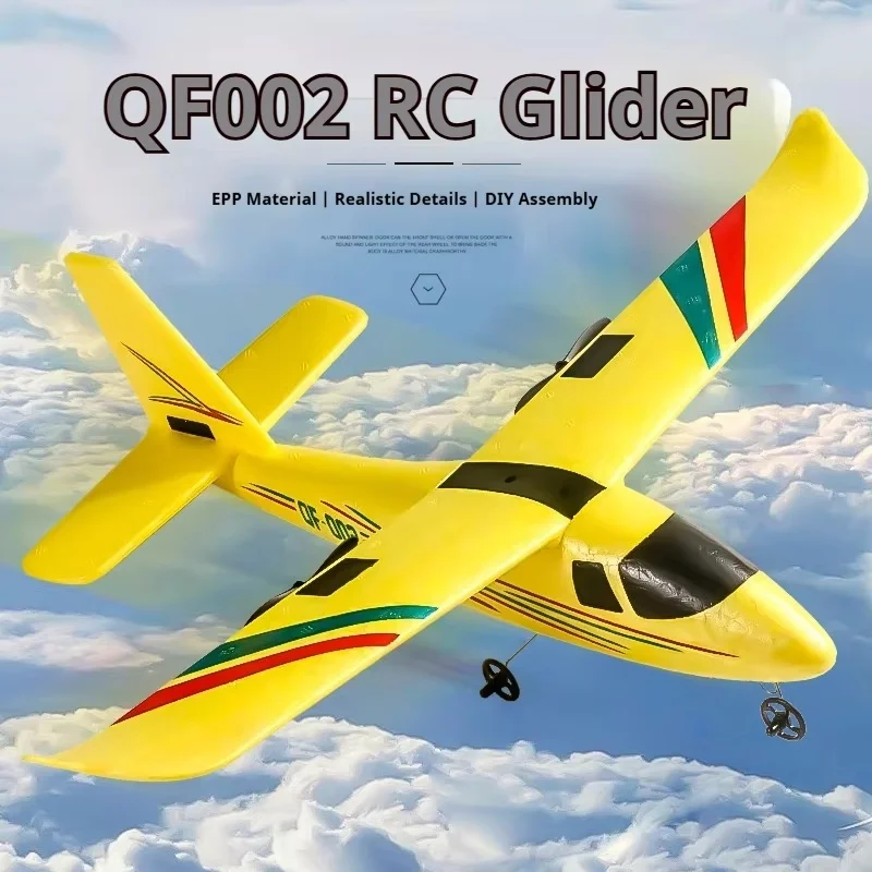 

QF002 RC Glider Remote Control Two Channel Hand Assembled Epp Stable Gyroscope Model Airplane Outdoor Flighting Training Hobby