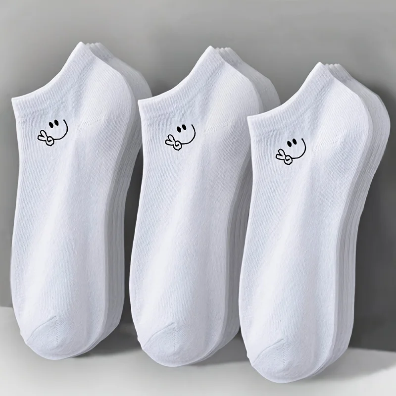 5 pairs of smiling socks