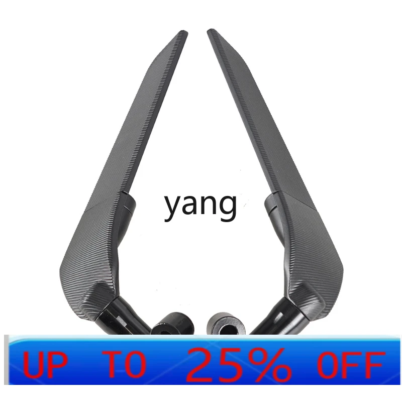 

LMM motorcycle modified fixed wind wing rearview mirror heightened air knife rearview mirror