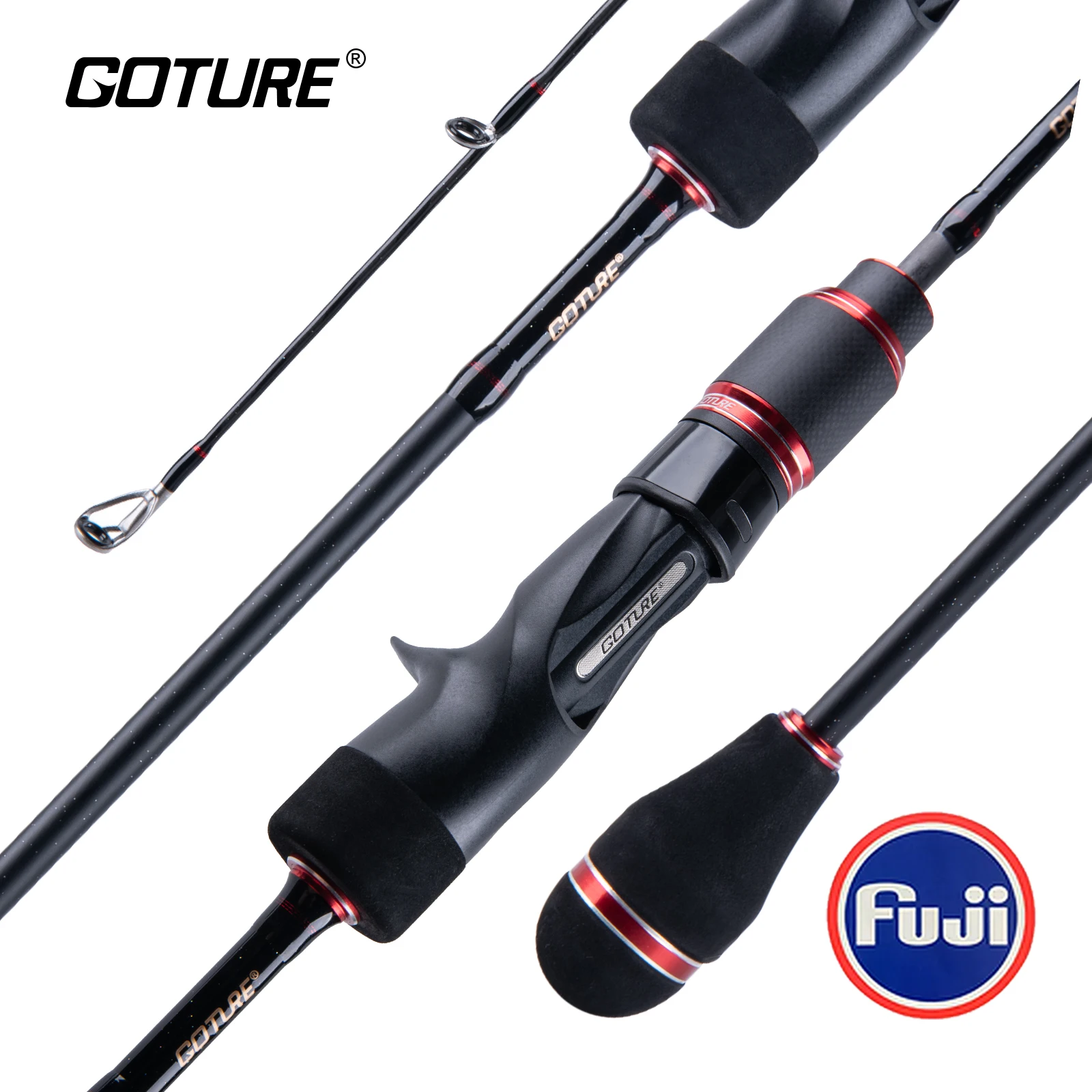 

Goture POLLUX 100% Fuji Guide Ring Slow Jigging Fishing Rod Ultralight 1.83M 1.98M Carbon Spinning Casting Saltwater Boat Rod