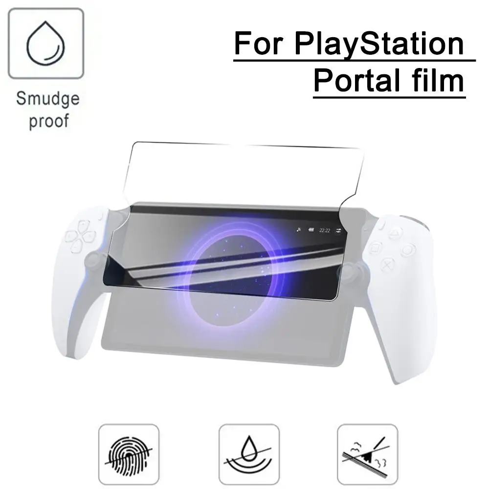 Protector de pantalla Compatible con PlayStation Portal Remote Player, película protectora de vidrio templado de dureza 9H