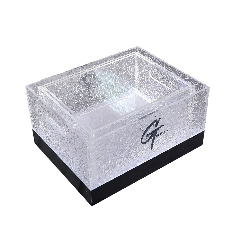 

Bar KTV Internet celebrity commercial luminous ice bucket ice stone pattern double 12 pcs led high-end beer and wine frame