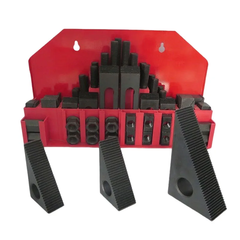 M8 M10 M12 M14 M16 Tool Combination Platen Mold Parts 58PCS/Set Milling Machine Pressure Plate Universal Clamp Group Cod