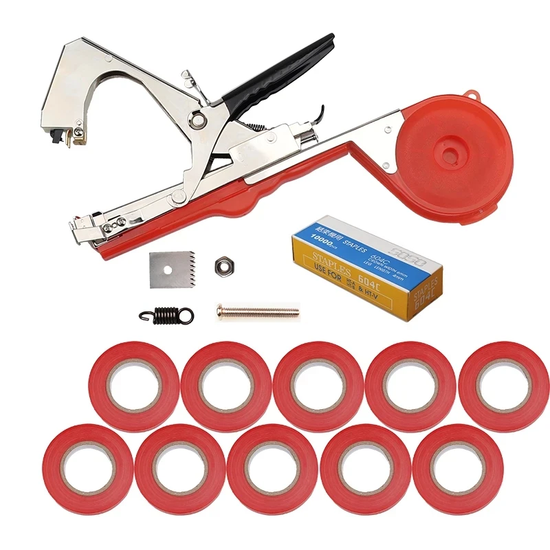 New Potable Plant Hand Tying Tape tool Tapener Machine Garden Stem Branch Binding Tools Tape tool Tapener or tapes or nail 1pc