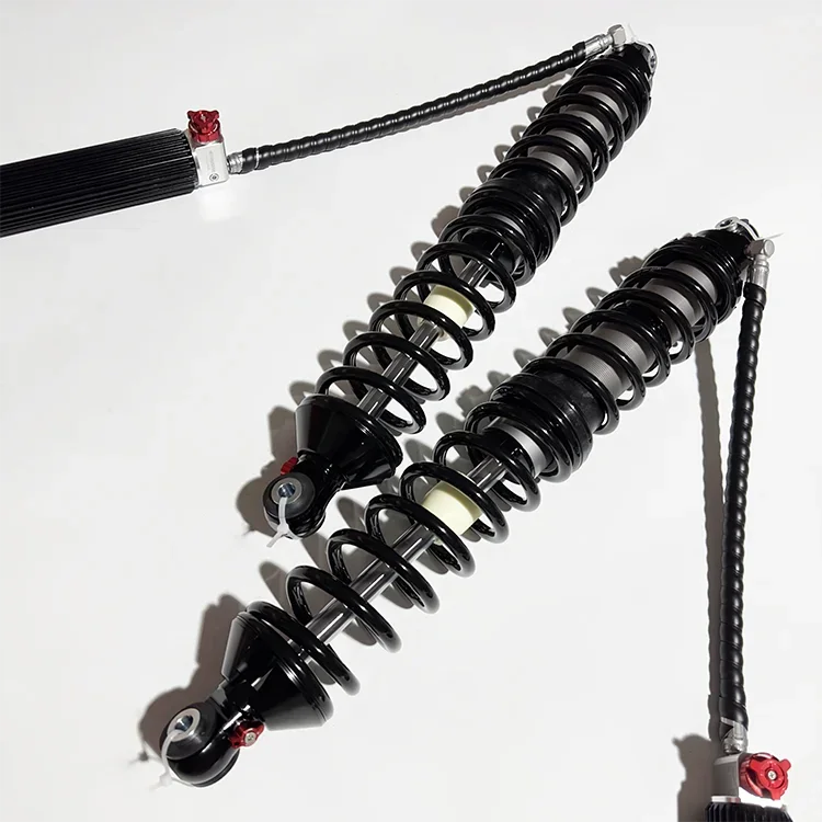 4x4   Off-road 14 Inch Double Twisted Thread 2.5 Pipe Diameter Black Compression Adjustable in 24 Sections