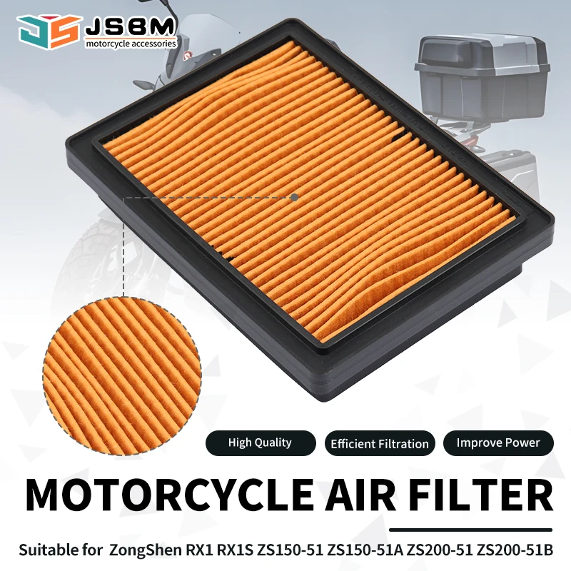 

JSBM Motorcycle Air Filters For ZongShen ZS150-51 ZY150 ZS150-51A ZS200-51 ZS200-51B RX1 RX1S RX3S RT3 RX4 ZS 150-51 200-51