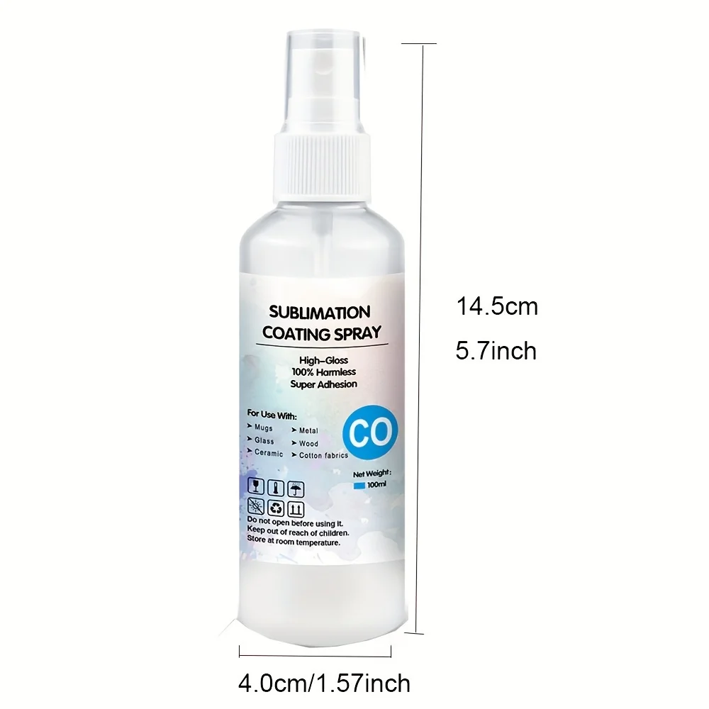 100ml Sublimation Coating Spray Suitable For transfer printing Cotton Materials Such as Clothes All Fabric Quick-drying Spray