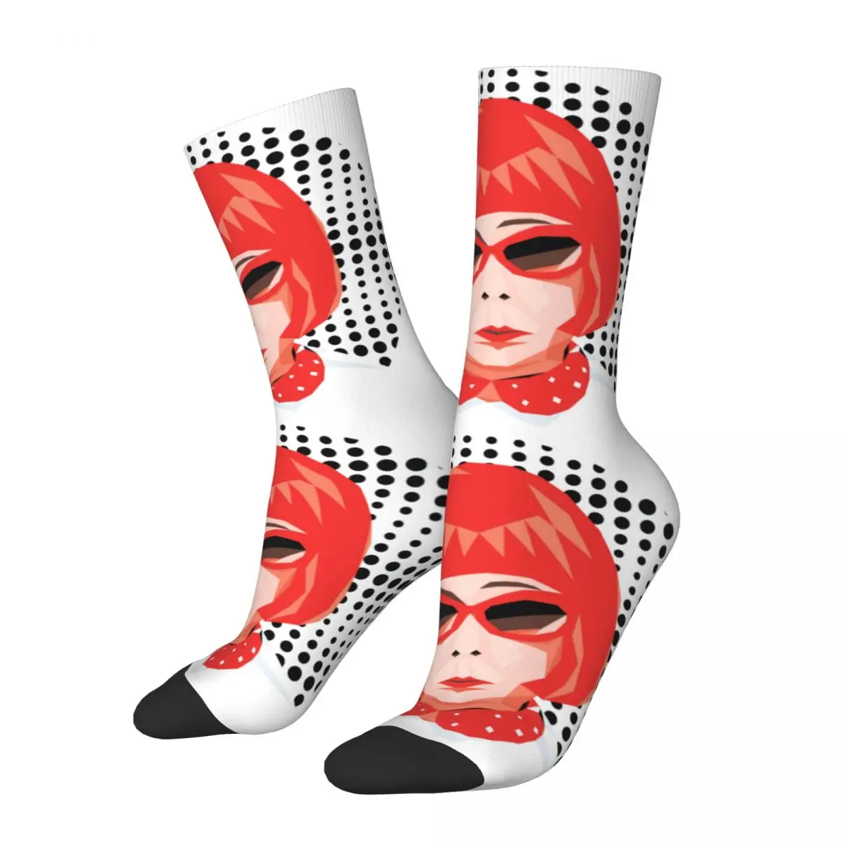 

Cool Unisex Kusama Theme Socks Japanese Artist Accessories Soccer Socks Comfortable Best Gift Idea