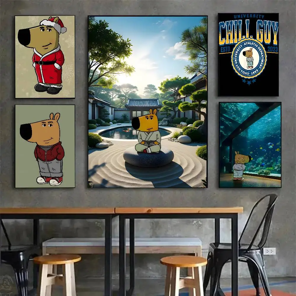 C-Chill Guy ملصق فني مع مطبوعات هدية تزيين غرفة النوم وغرفة المعيشة #4