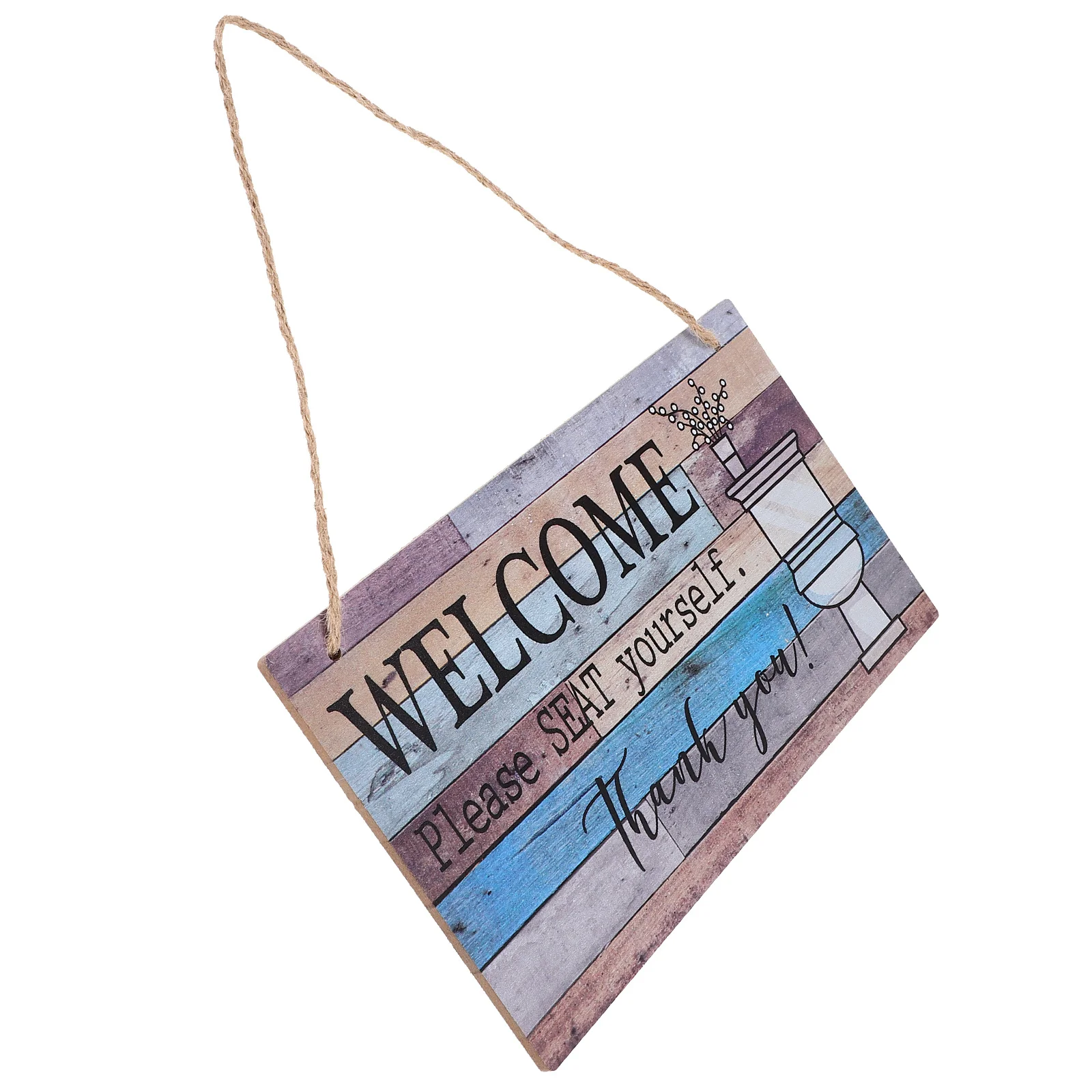 

Welcome Wooden Sign Rustic Farmhouse Wall Hanging Decor For Front Porch Door Outdoor Home Plaque Cutout Pendant Party Decoration