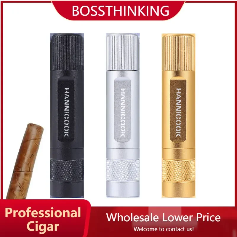 

Cigar Drill Ash Holder Integrated Smoker Portable Cigar Cutter Hole Double Specification Sharp Drill Cigar Needles Gift Box
