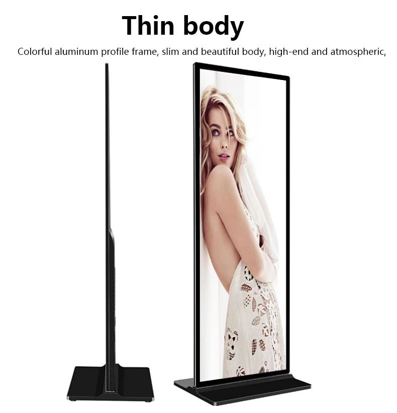 Software vertical LED Display Digital Shoppinges Elevadores Tela de toque interna LCD Publicidade