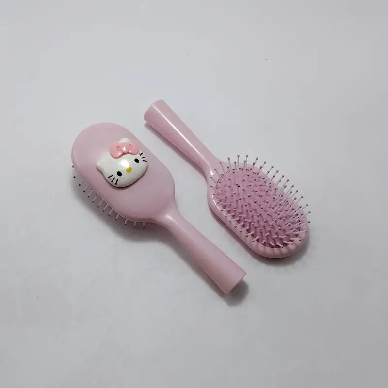 Sanrio Cartoon Stereo Air Cushion Comb Hello Kitty Cartoon Airbag Comb Cute Kitty Cat Portable Mini Combs for Women Accessories