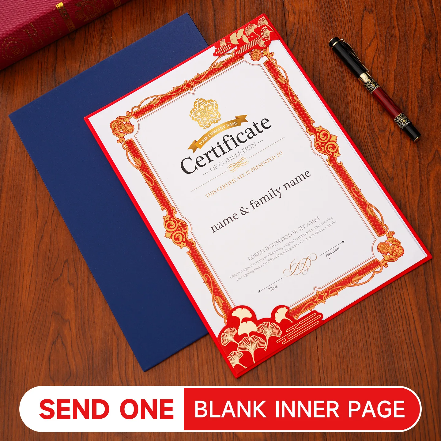 A4 Creative 3D Paper Art Certificate Frame, Universal Award Cover for Staff Recognition, School Prize, Job Offer Letter Holder