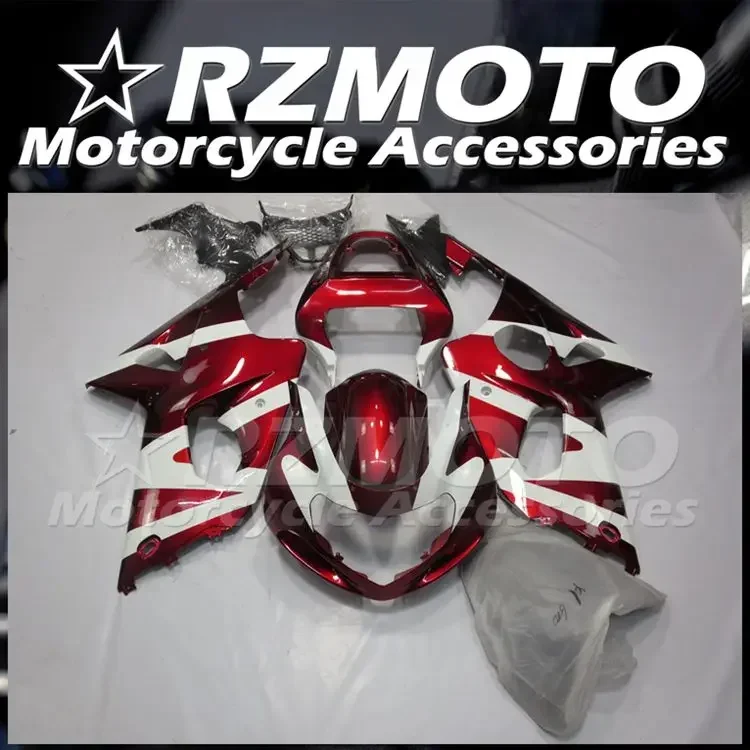 

4Gifts New ABS Fairings Kit Fit For Suzuki GSX-R 600 750 K1 2001 2002 2003 01 02 03 Bodywork Set Red White