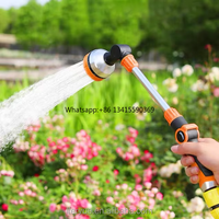 Garden Long Pole Watering gan Sprayer Irrigation Plant CAR Washing Cleaning Tool 8 Spray Patterns Sprayer