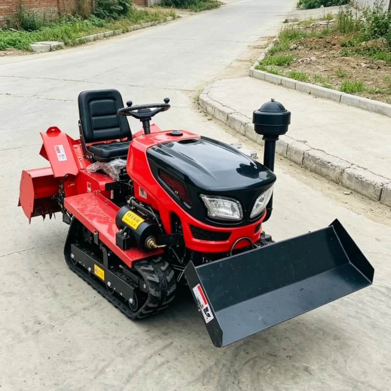 Customized Industry Top 1 Agricultural Rotary Cultivation Equipment, Bestselling Reinforced Crawler Farm Cultivator Tractor view 3
