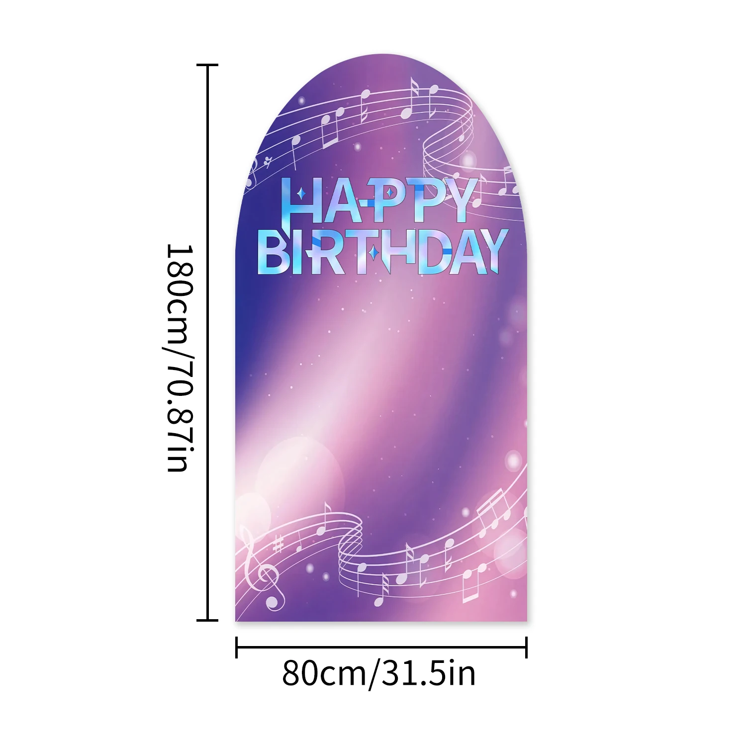 1 Stück K-Pop Geburtstags-Themen-Hintergrund-Bogen-Abdeckung, Happy Birthday Mädchen Geburtstagsparty-Hintergrund, Fotografie-Dekoration, Fotostudio – Detail 7