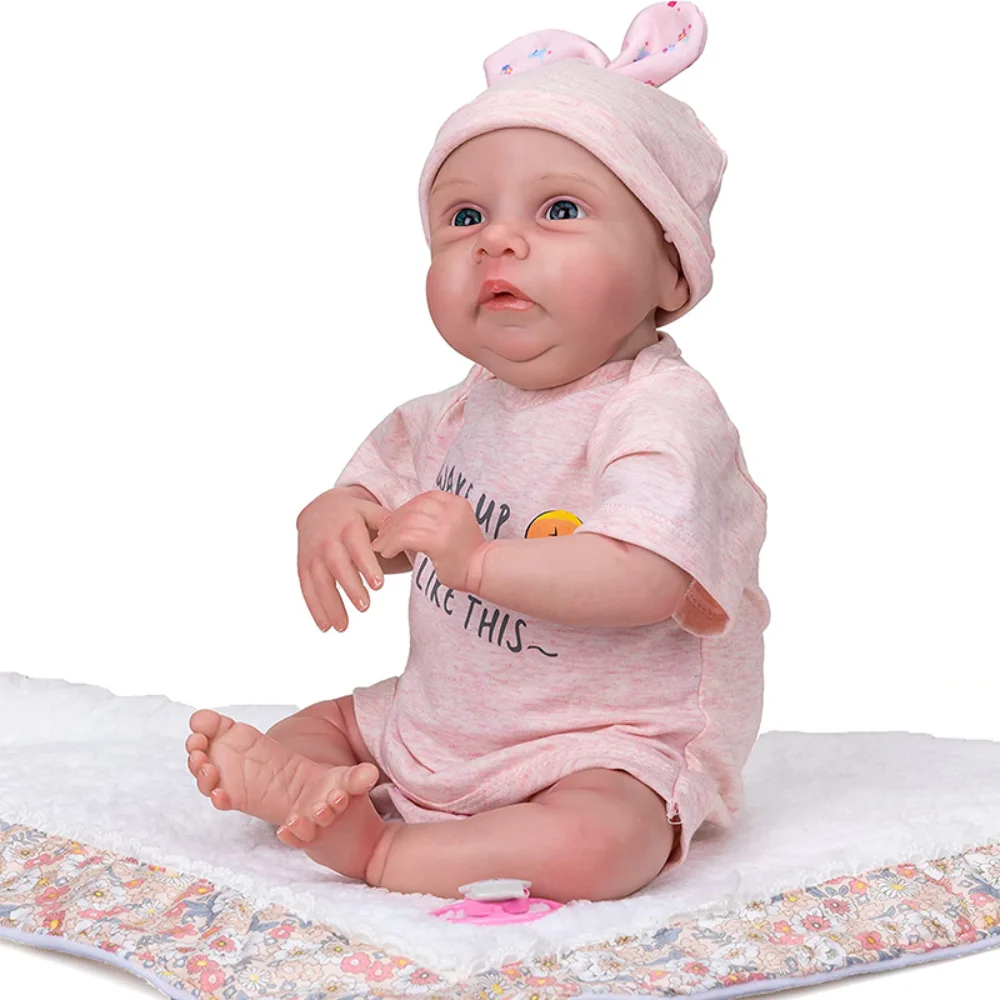 

48CM Already Finished Bebe Reborn Dolls Miley Handmade 3D Painting Skin with Visible Veins Newborn Soft Doll Toddlers Toys