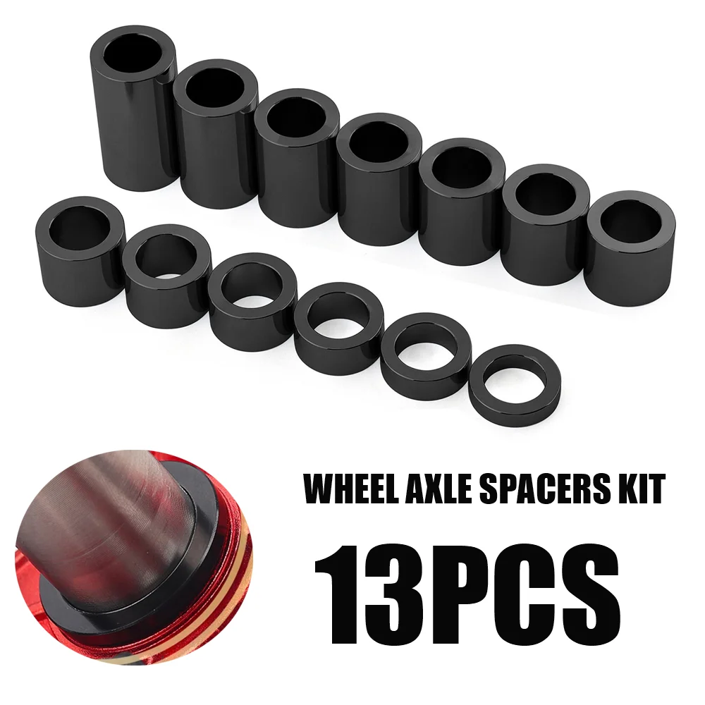 Spacers Bushing Kit 13Pcs Motorcycle Handlebar Riser Isolation Washers For Harley Sportster Dyna Softail Touring Bobber Custom