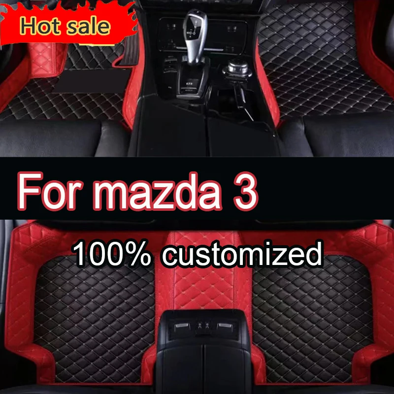 

Автомобильные коврики для mazda 3, 2010, 2011, 2012, 2013, изготовленные на заказ автомобильные подушечки для ног, автомобильный ковер, аксессуары для интерьера