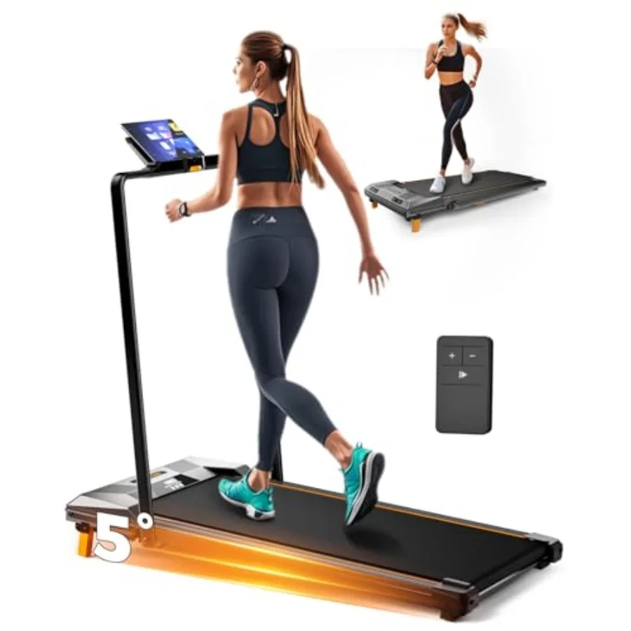 

Walking Pad with Handle Bar, Treadmills for Home Office 330 lbs Capacity Foldable Under Desk Treadmill 5% Walking Treadmills wi