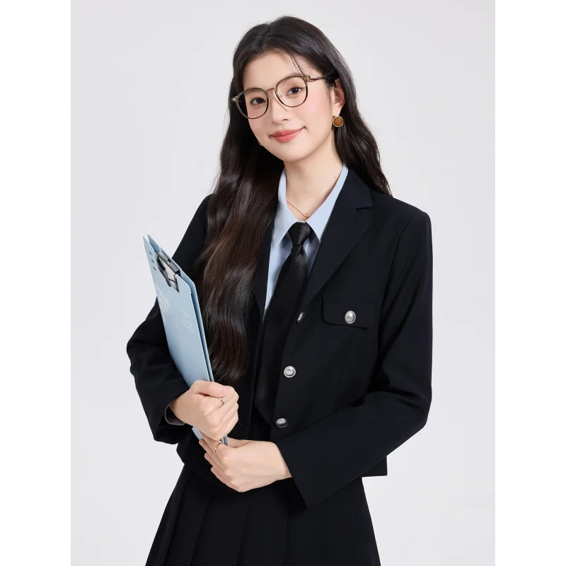 Formal attire for women, college student interview outfit, light business attire, commuter suit for petite women9107