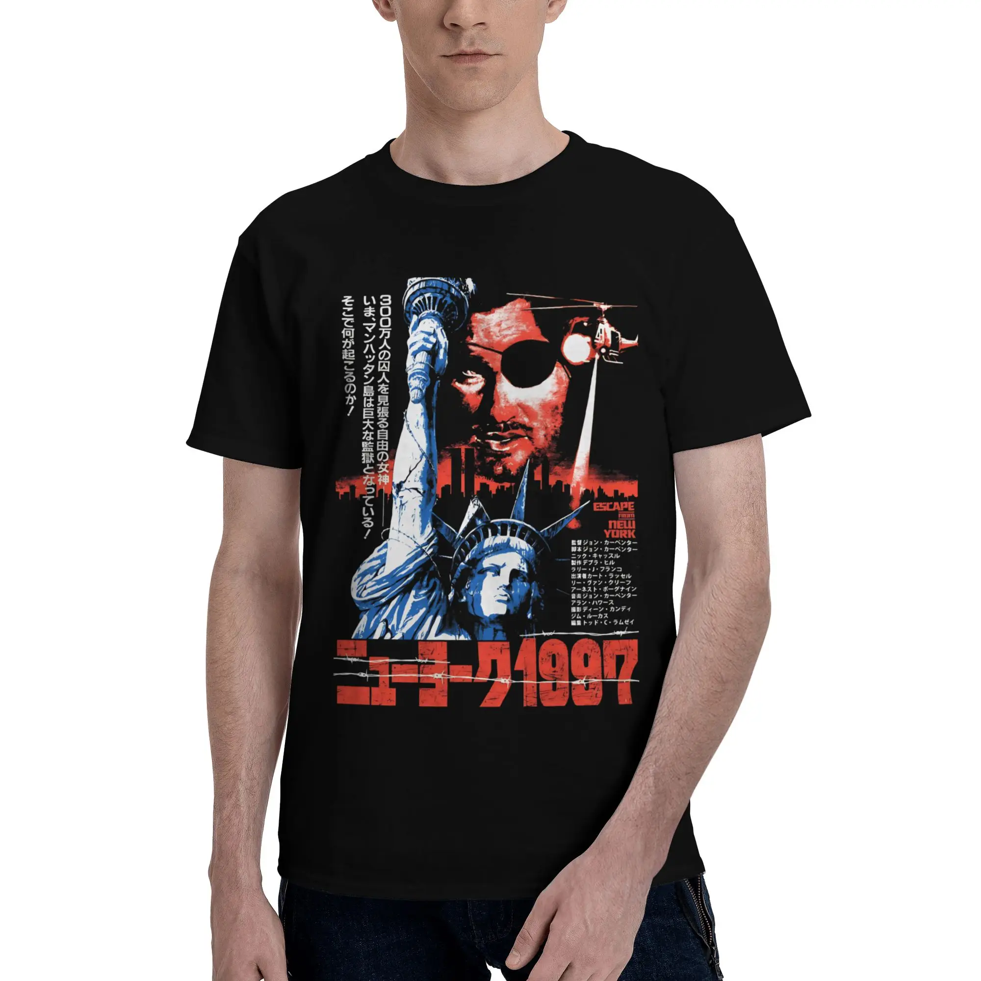 Men Women New Arrival Escape From New York Snake Plissken   Tee T Shirt Cotton  T-shirts Clothing