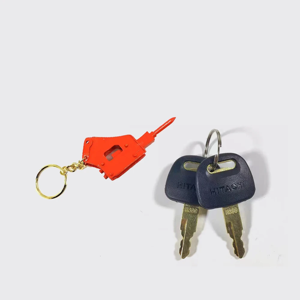 2pcs Excavator Ignition Key H800 Door Lock key chain F0002  For Hitachi ZAX ZAXIS Grab BU0028 Zax ex60 70 120 200 210