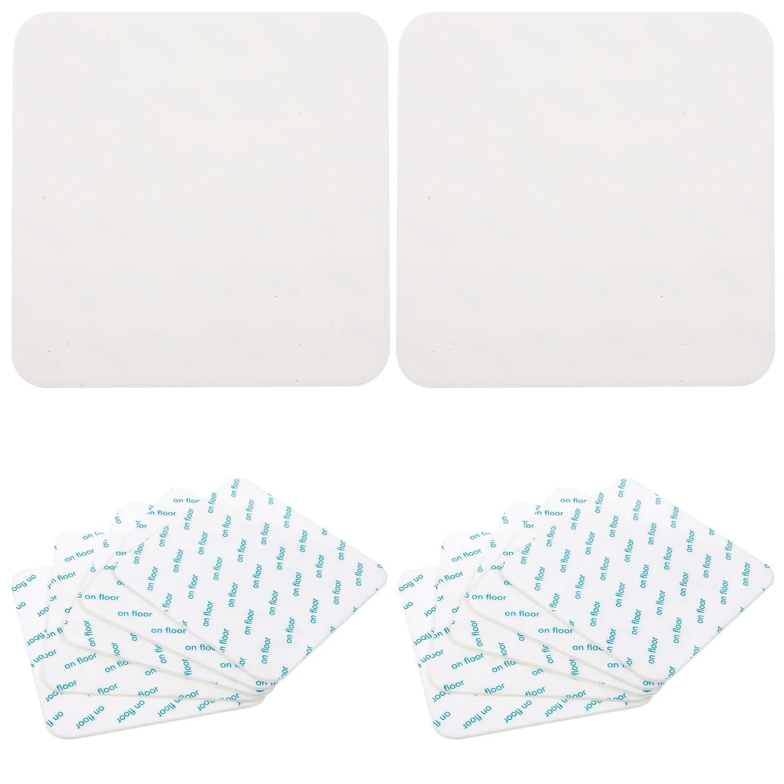 12 قطعة ملصقات وسادة السجاد المضادة للانزلاق القابلة للإزالة لبلاط الخشب الصلب والأرضيات المصفحة وشريط البساط وسادة غير قابلة للانزلاق للمطبخ