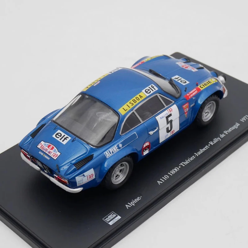 

IXO 1:24 Alpine A110 1800 WRC 1973, имитация сплава, модель автомобиля, статическая коллекция, украшенные праздничные подарки, игрушки