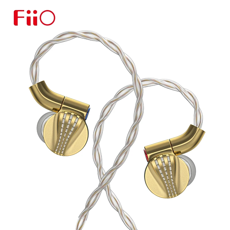 

Original FiiO FDX Earphone Pure Beryllium Diaphragm Hifi Earbuds 14th Anniversary Headphone with 2.5/3.5/4.4mm Replaceable Plug