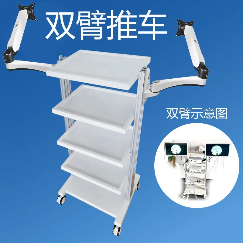 Cart Display Floor Stand Accessories Equipment Roller Desktop Hanger