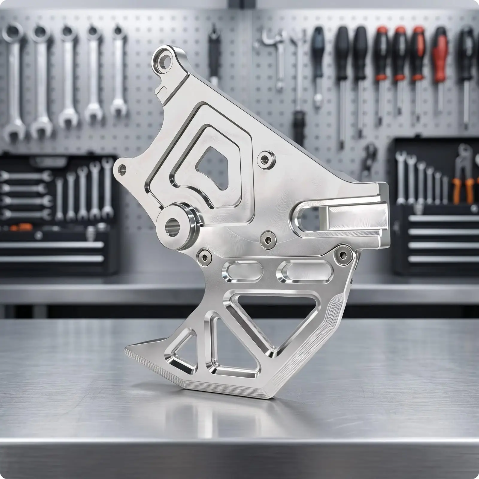 Support de frein universel pour moto en alliage d'aluminium, kit de montage de frein à disque pour adaptateur de frein de vélo, conversion de frein à disque arrière