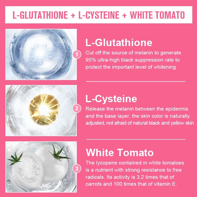 Glutathione With White Tomato Glutathione Whitening Capsules Anti-aging Anti-oxidation Shiny Skin