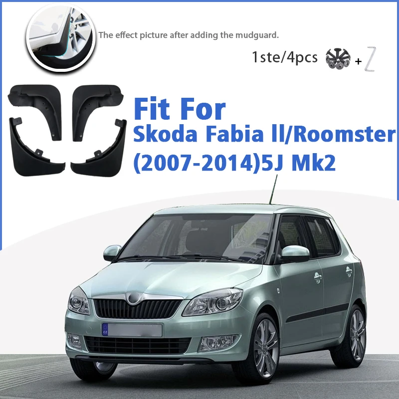 

Брызговик для Skoda Fabia 2 3 5J NJ5 Mk2 3 2007-2022 передние и задние брызговики аксессуары для брызговиков Auto Styline брызговик крыло