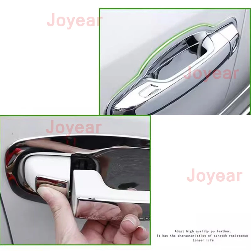 for Toyota Land Cruiser 2016-2019 Door Handle Frame Door Handle Scratch-resistant Wear-resistant Decorative Sticker Accessories