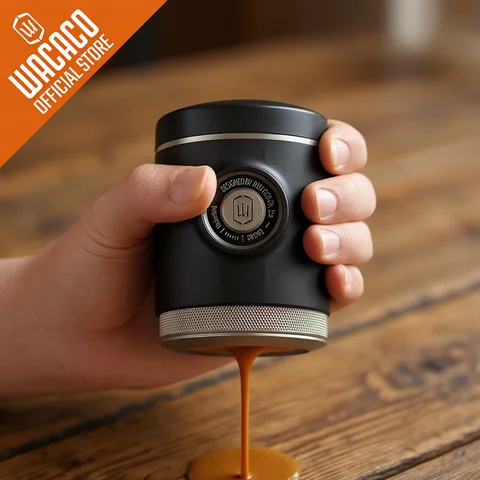 WACACO Picopresso Portable Espresso Maker, Specialty Coffee Machine, 18 Bar Pressure Travel Coffee,  Gift, New Year
