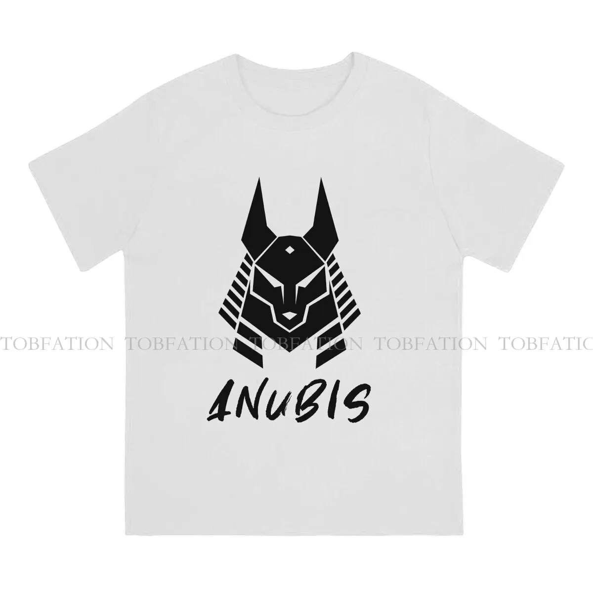 Anubis O Neck TShirt Eye of Horus Egyptian Pure Cotton Original T Shirt Men Clothes Fashion Fluffy