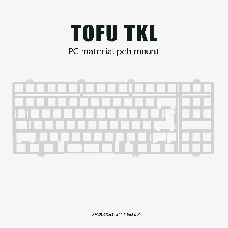 TOFU TKL Keyboard Positioning Board Custom PC Aluminum PP Carbon Fiber Esports Gaming 104keys Mechanical Keyboard Accessories
